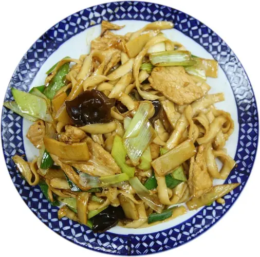 Sauteed Oil Noodle Shredded Pork