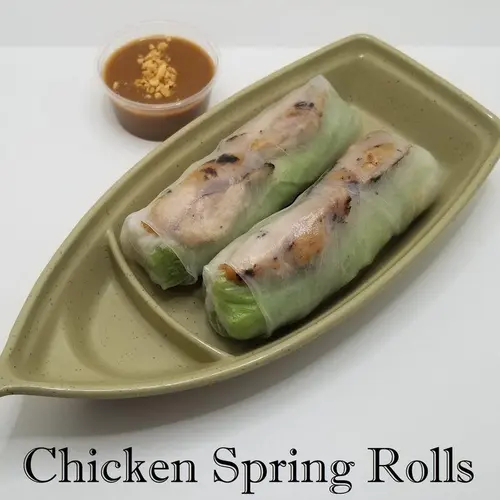 Grilled Chicken Spring Rolls