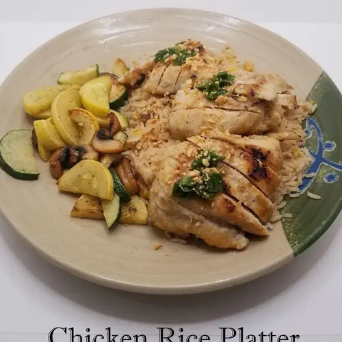 Chicken Rice Platter