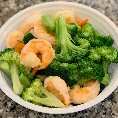 Steamed Shrimp Broccoli