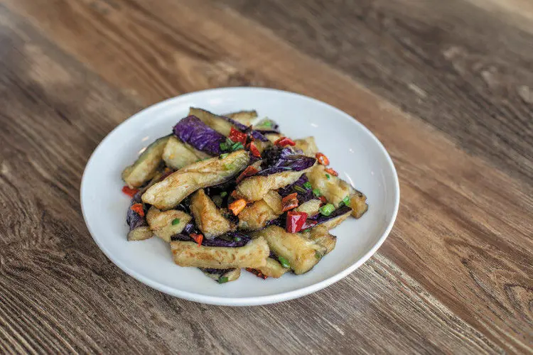 Dry Fried Eggplant