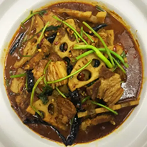 Spicy Sliced Pork Hot Pot