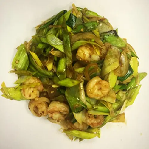 Leeks Shrimp