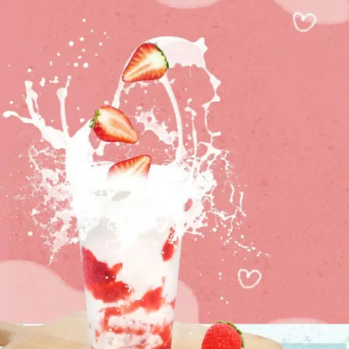 Strawberry Fresh Milk Tea