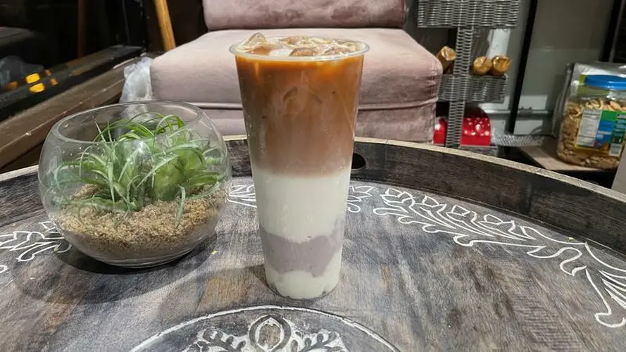 Taro Mochi Milk Tea