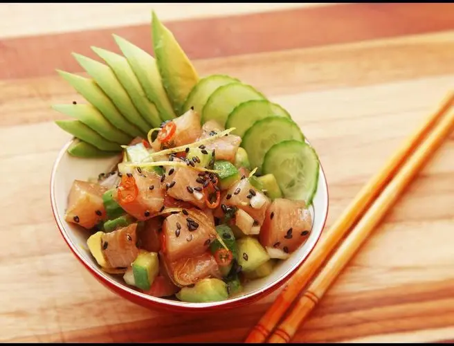 Ahi Yellowtail Poki Bowl