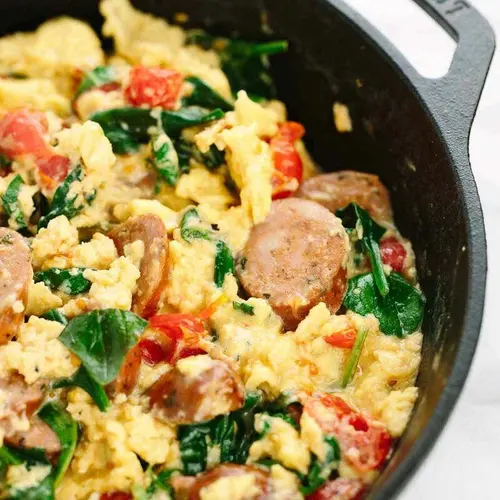 Scramble Egg Bbq Pork