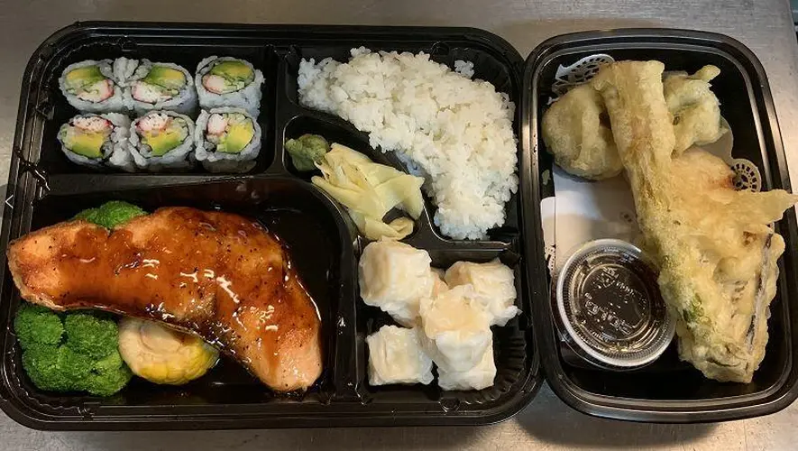 Salmon Teriyaki Bento Box