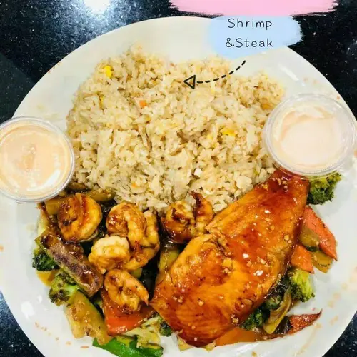 Hibachi Shrimp & Salmon