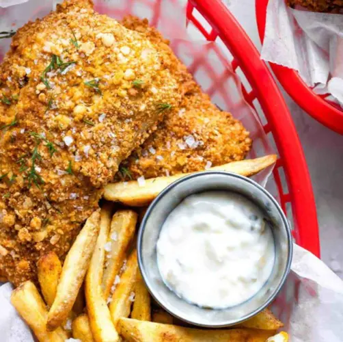 Fried Whiting Fillet Basket