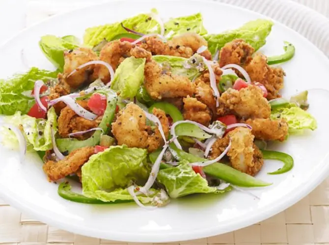 Fried Shrimp Salad