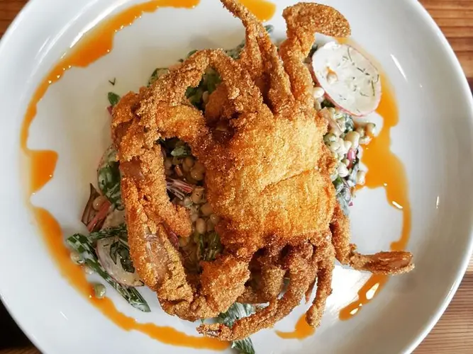 Soft Shell Crab Baskethoney Mustard
