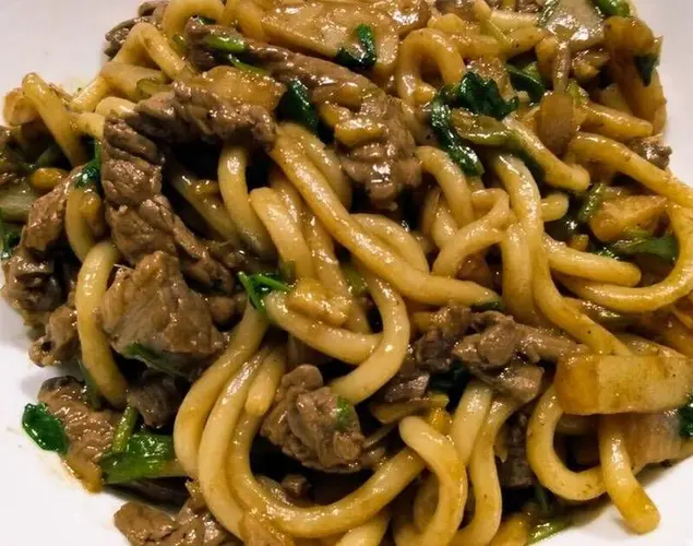 Beef Stir Fried Udon