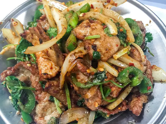 Chicken Onion & Chili Pepper