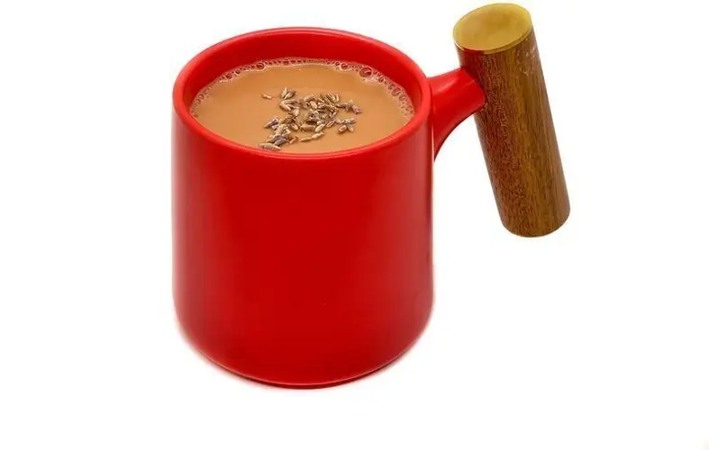 Hot Lavender Milk Tea
