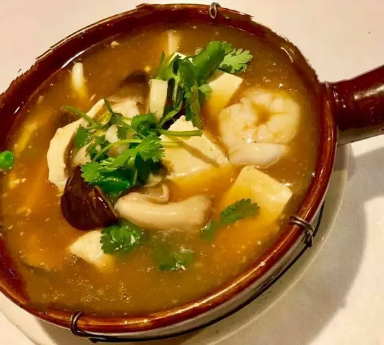 Mix Seafood In Clay Pot