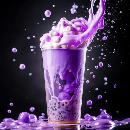 Crystal Boba Taro Milk Tea