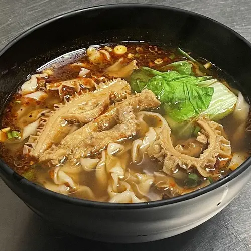Spicy Stew Beef Tripe Noodle Soup