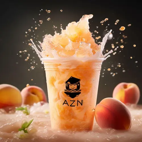Fresh Peach Slushie Tea