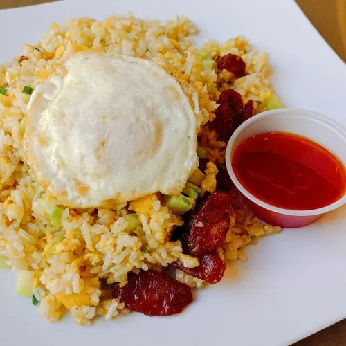 Chinese Sausage Golden Double Egg Fried Rice