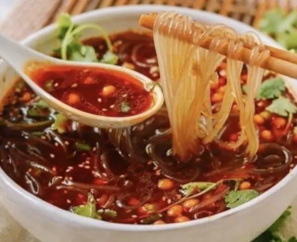 Sweet Potato Noodle In Szechuan Broth