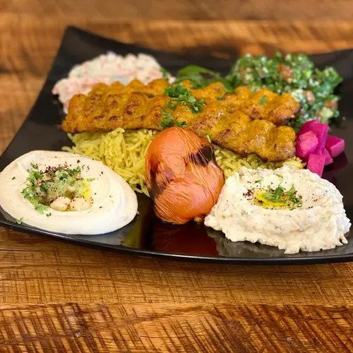 Spicy Kufta Chicken Kebab Platter