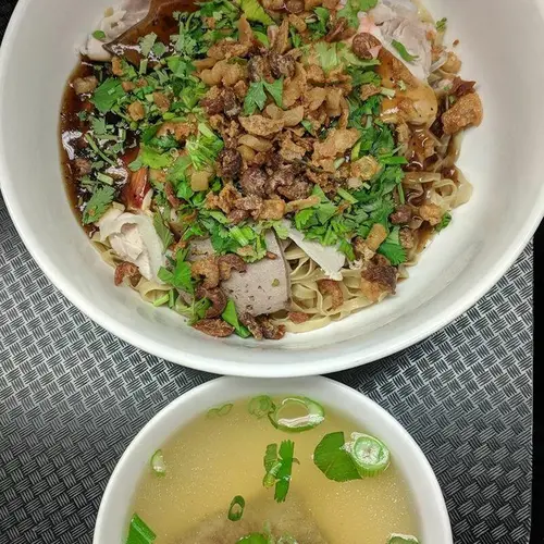 Soft Rice Noodles And Thick Egg Noodles