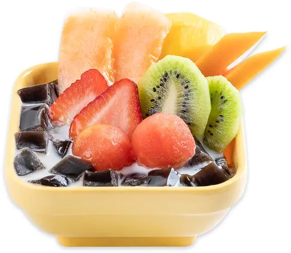 Mix Fruits Grass Jelly Coconut Milk