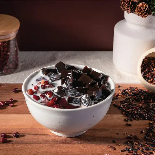 Purple Rice Coco Grass Jelly
