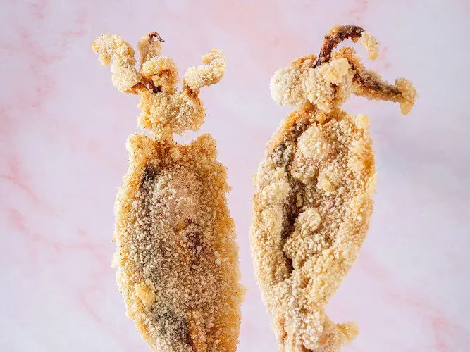 Fried Squid Skewers