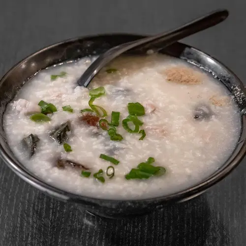 Preserved Egg And Pork Rice Porridge