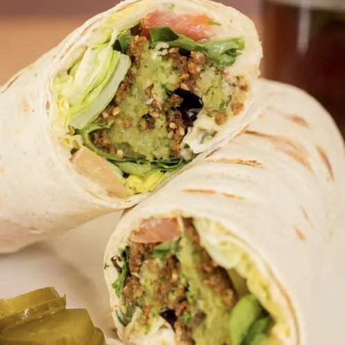 Eggplant Falafel Wrap