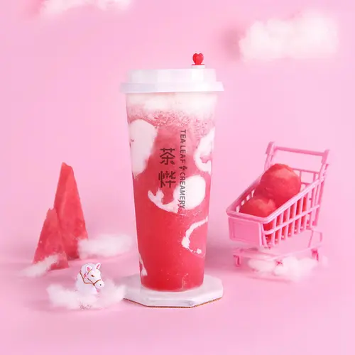 Fresh Watermelon Smoothie Tea