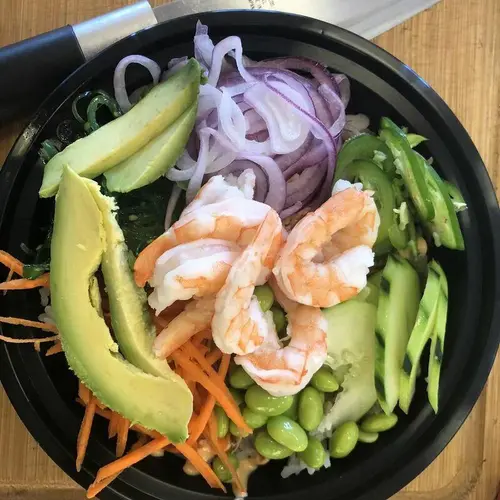 Boiled Shrimp Poke Bowl