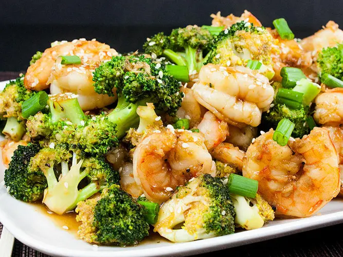 Shrimp Stir Fried Broccoli