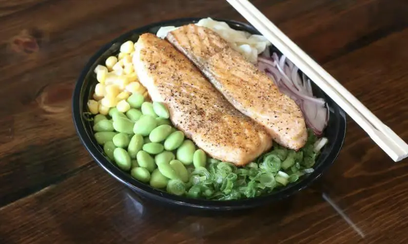 Baked Salmon Bowl
