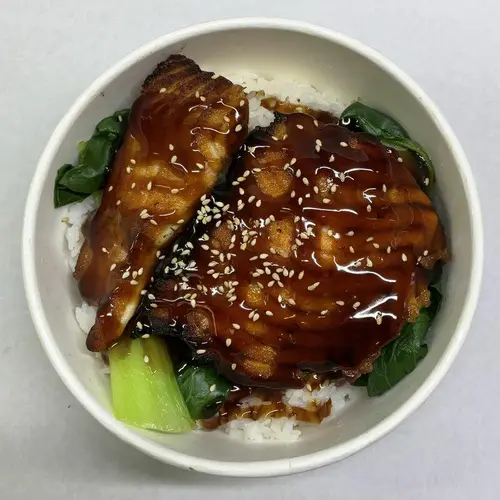 Salmon Teriyaki Over Rice