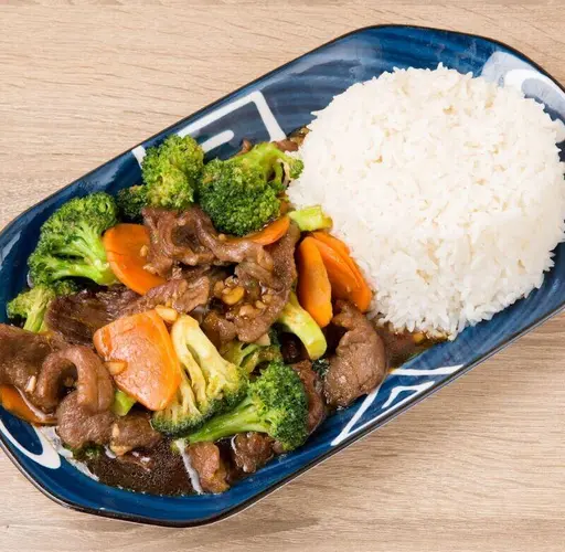 Beef Broccoli Over Rice