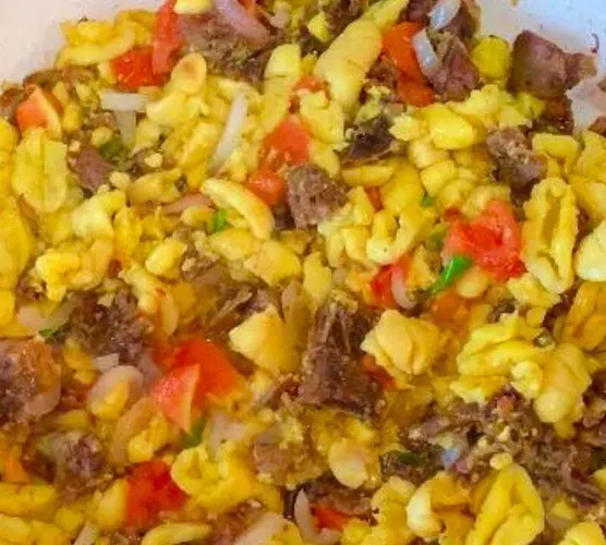 Chicken Back & Ackee