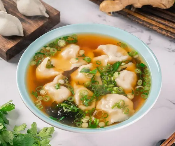 Mushroom And Fish Dumpling Soup
