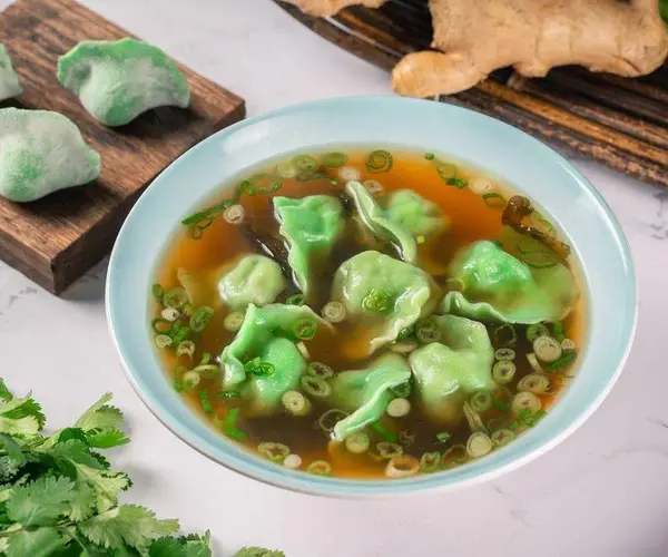 Vegetarian Dumpling Soup