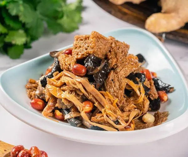 Vegetarian Of Wheat Gluten Mushroom Peanut