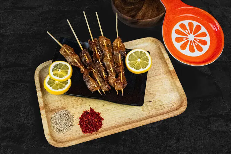 Chicken Skin Kabob