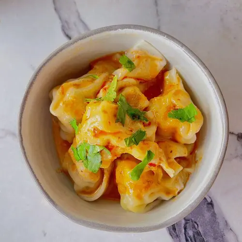 Peanut Butter Pork Dumplings