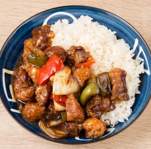 Pork Ribs Over Rice