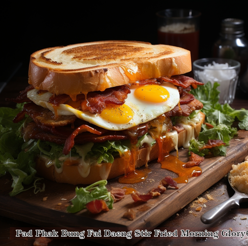 Pad Phak Bung Fai Daeng Stir Fried Morning Glory